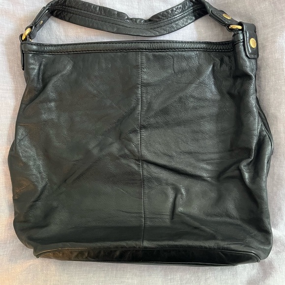 Marc by Marc Jacobs Black Leather Hobo Bag with Gold Hardware - Excellent - Picture 4 of 7